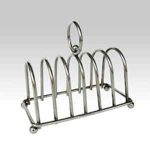 Vintage silver plated toast holder