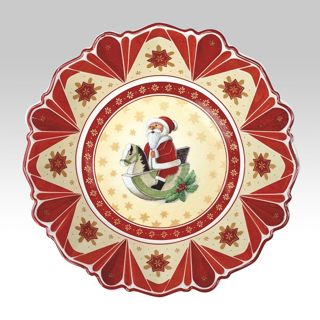 Rare Vintage Villeroy & Boch Christmas Plate Dish Bowl With Etsy
