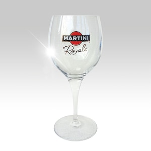 Grande bicchiere Martini Royale vintage con logo