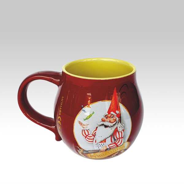 Vintage Christmas mug with a Gnome by Mohaba GMBN & Co, made in Germany