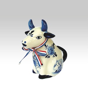 Vintage Delft Blue Cow Creamer
