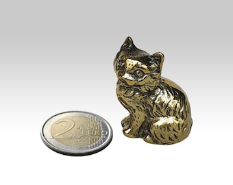 Bronze Cat Figurine