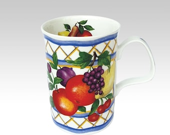 Vintage Porzellan Kaffeebecher ""Majolica"" von ROY KIRKHAM, made in England."