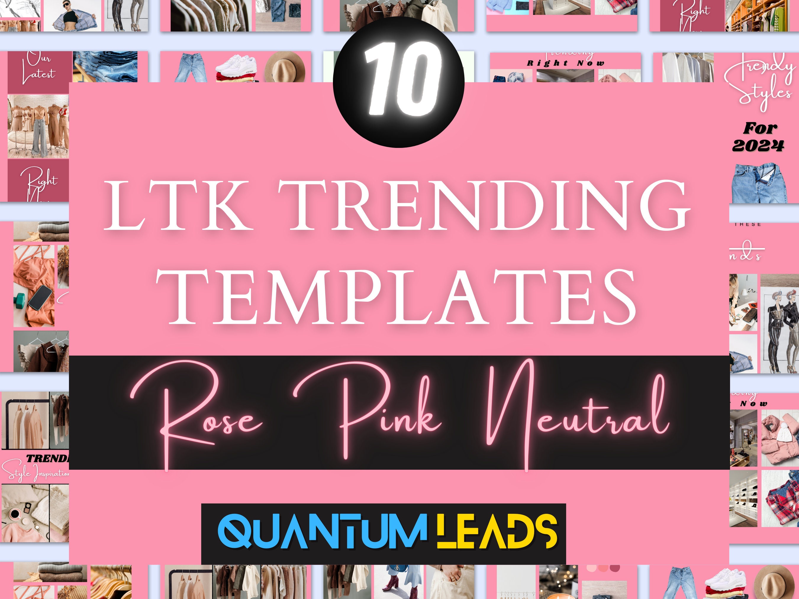 10 LTK Trending Canva Templates | Rose Pink Neutral Templates | LTK ...