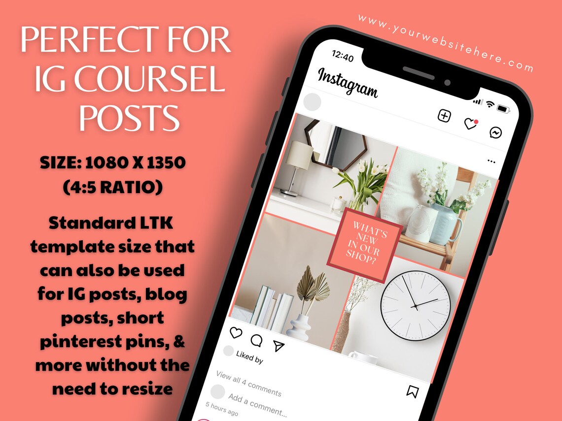 10 LTK New Arrivals Canva Templates | Salmon Pink Templates | LTK ...