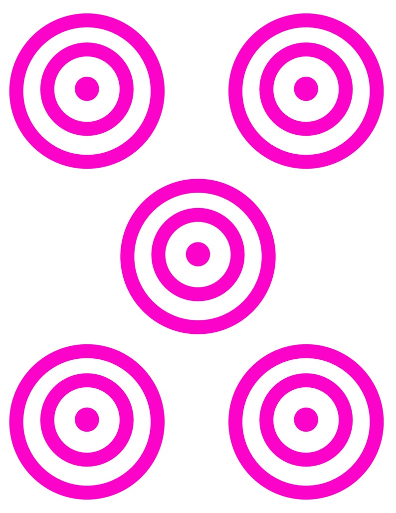Printable Targets, Bullseye Target, Toy Target, Practice Target, Bulls