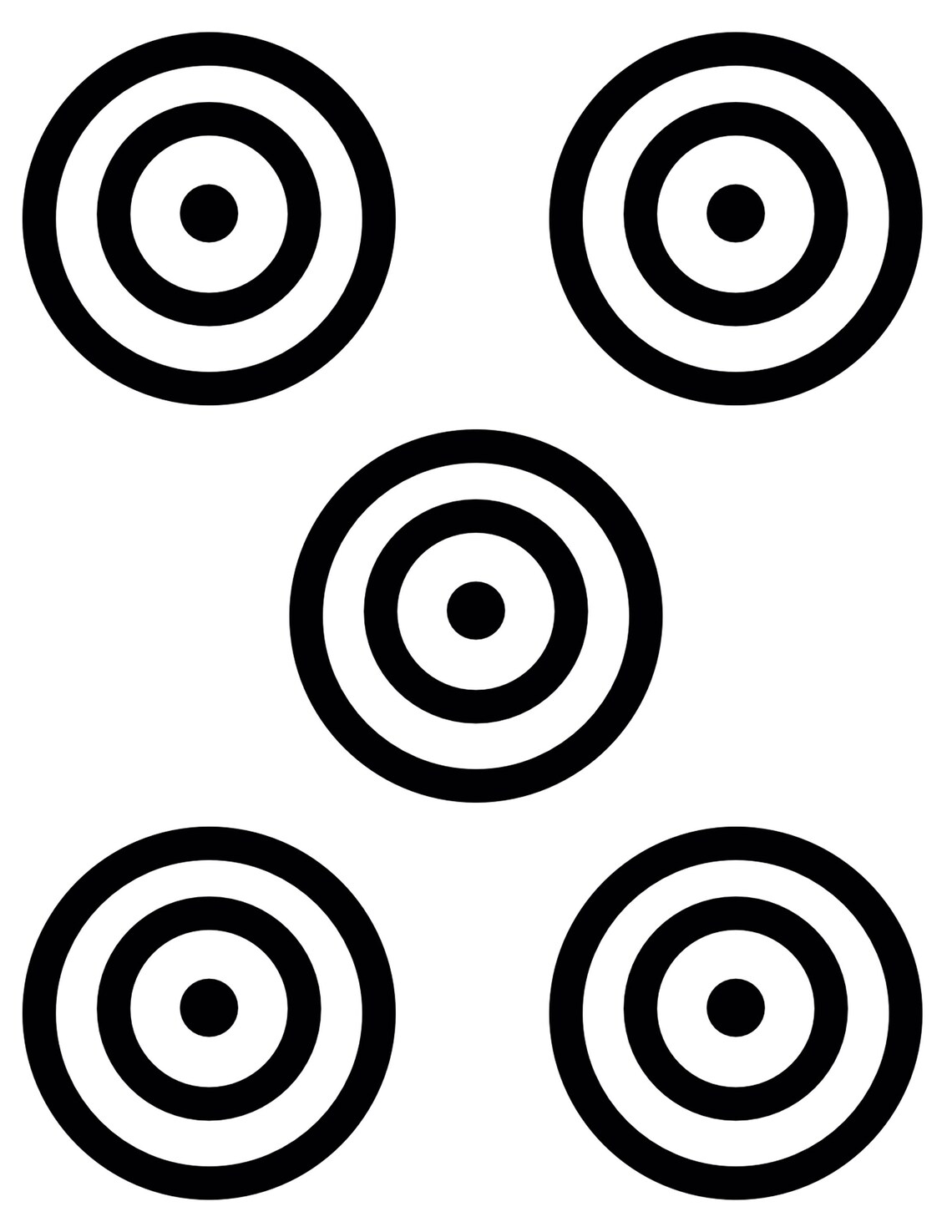 Printable Targets, Bullseye Target, Toy Target, Practice Target, Bulls ...