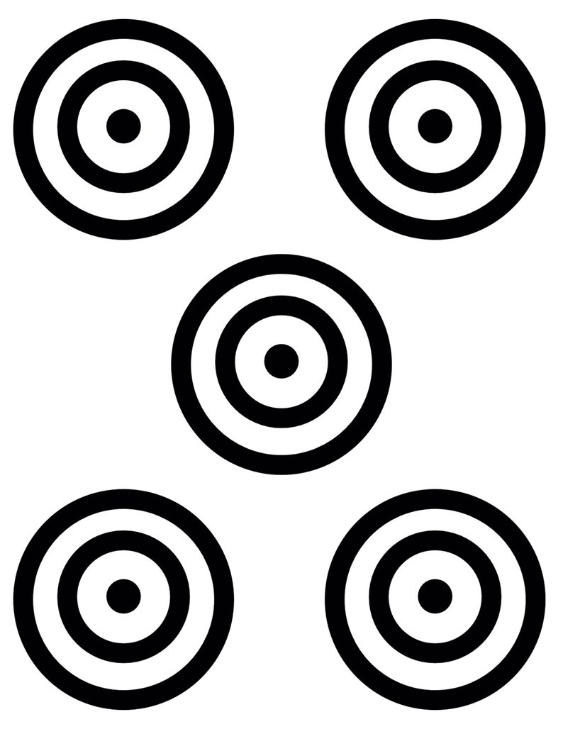 Printable Targets Bullseye Target Toy Target Practice - Etsy