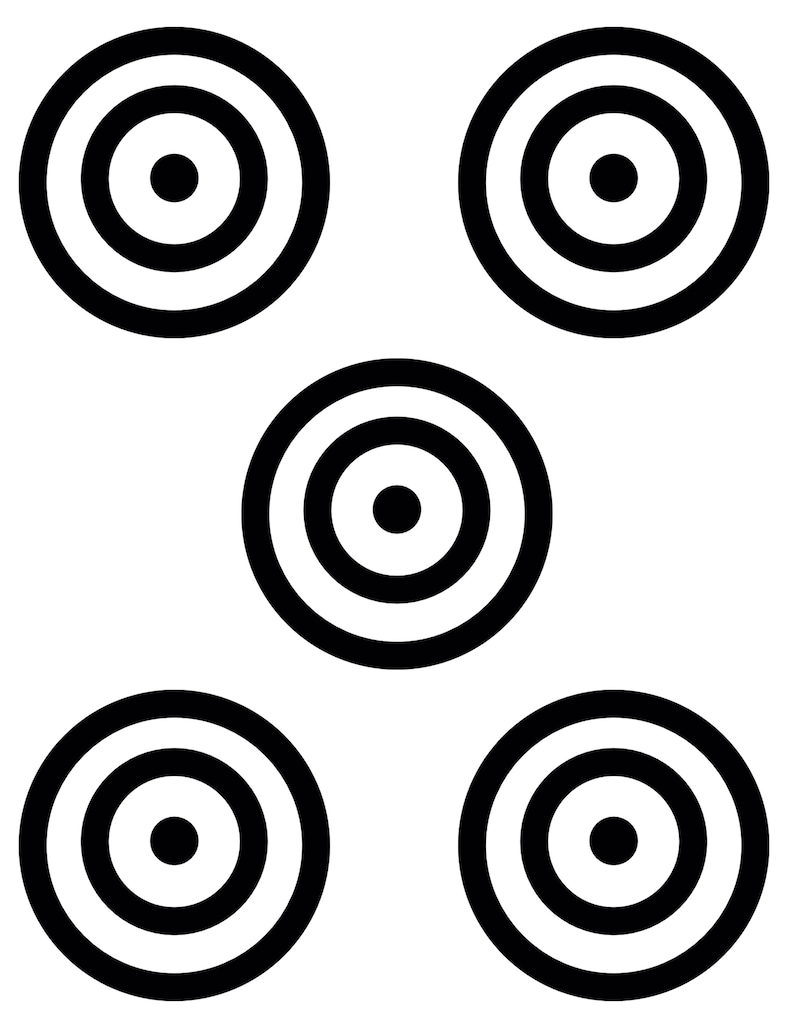 Printable Targets Bullseye Target Toy Target Practice - Etsy