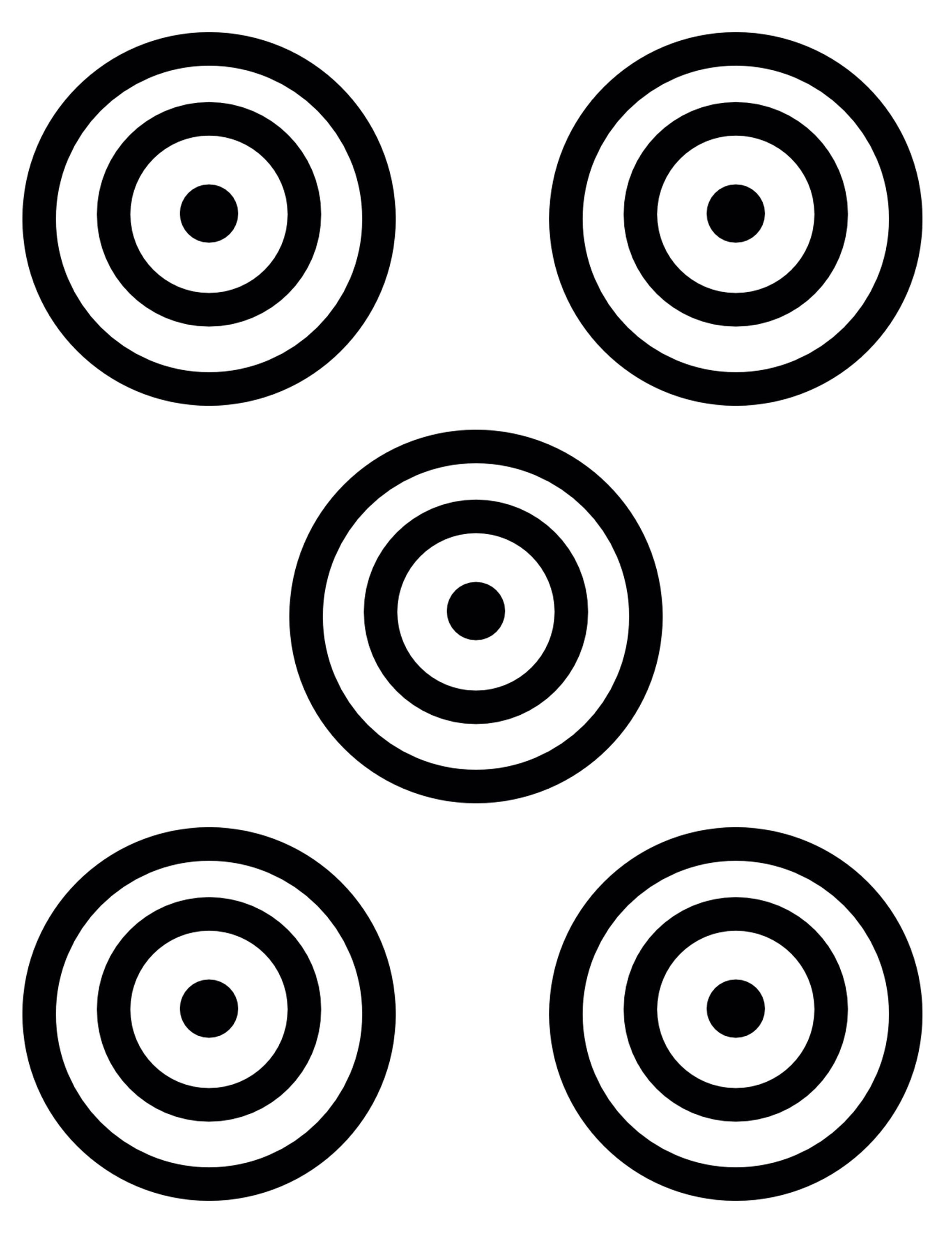 Printable Targets Bullseye Target Toy Target Practice - Etsy Australia