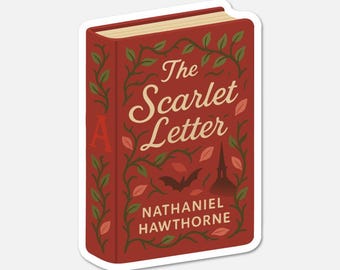 The Scarlet Letter by Nathaniel Hawthorne - Book Sticker