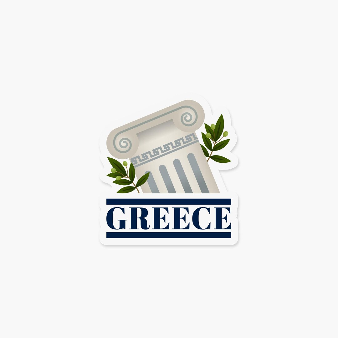 Greece Sticker - Weatherproof Travel Vinyl Decal Souvenir Gift - Etsy