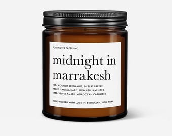 Midnight in Marrakesh Candle | Amber Vanilla Gourmand Candle