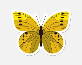 Yellow Butterfly - Cottagecore Sticker