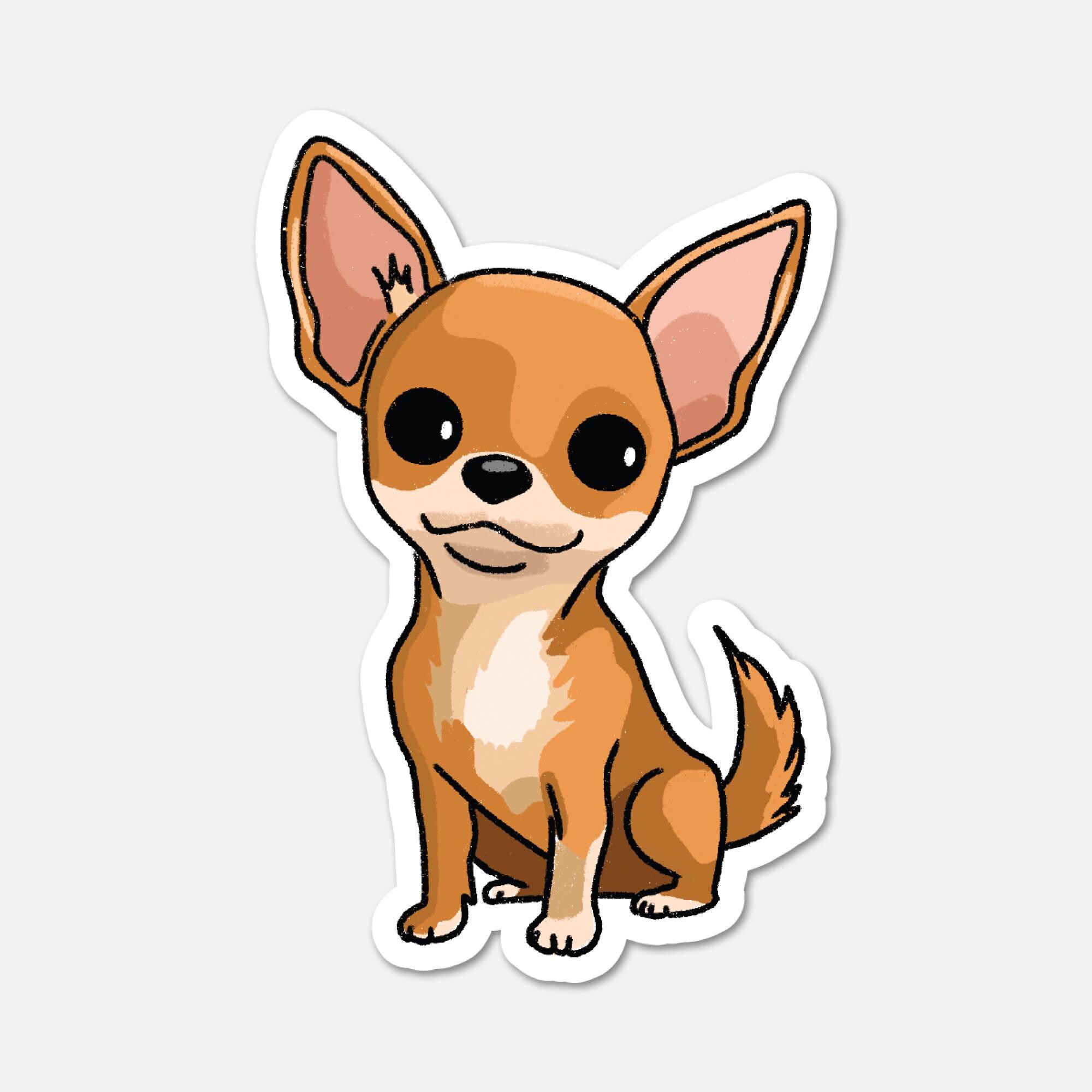 Pico, the Chihuahua - Dog Sticker - Etsy