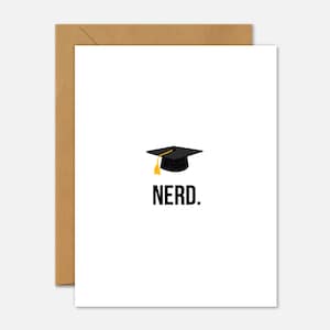 Nerd Graduation Cap – Graduation Card