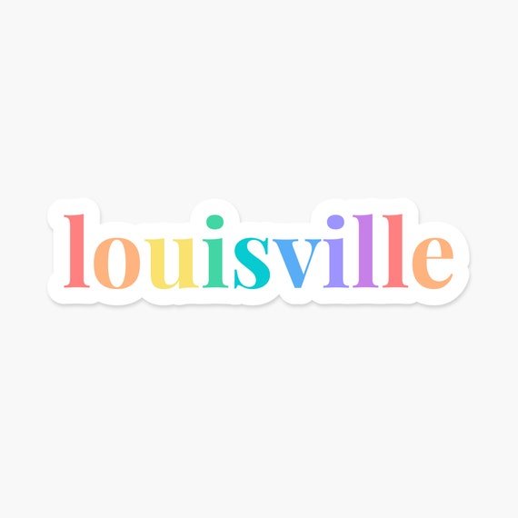 Louisville, Kentucky 3.25 x 1 in - Everyday Sticker