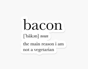 Bacon Definition Sticker