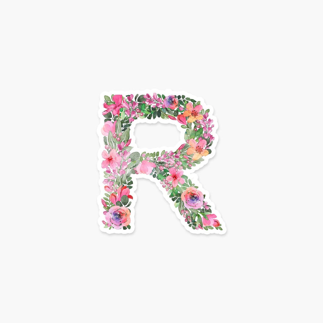 Rusticletter R Sticker Letter