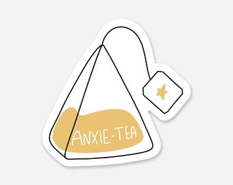 Anxie-tea Teabag Everyday Sticker