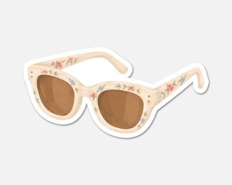 Sunglasses - Pink Vintage Sticker