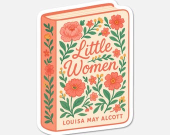 Little Women Book Sticker: Classic Novel, Waterproof Vinyl