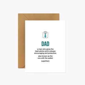 Dad Definition Illustration - Father&#39;s Day Greeting Card