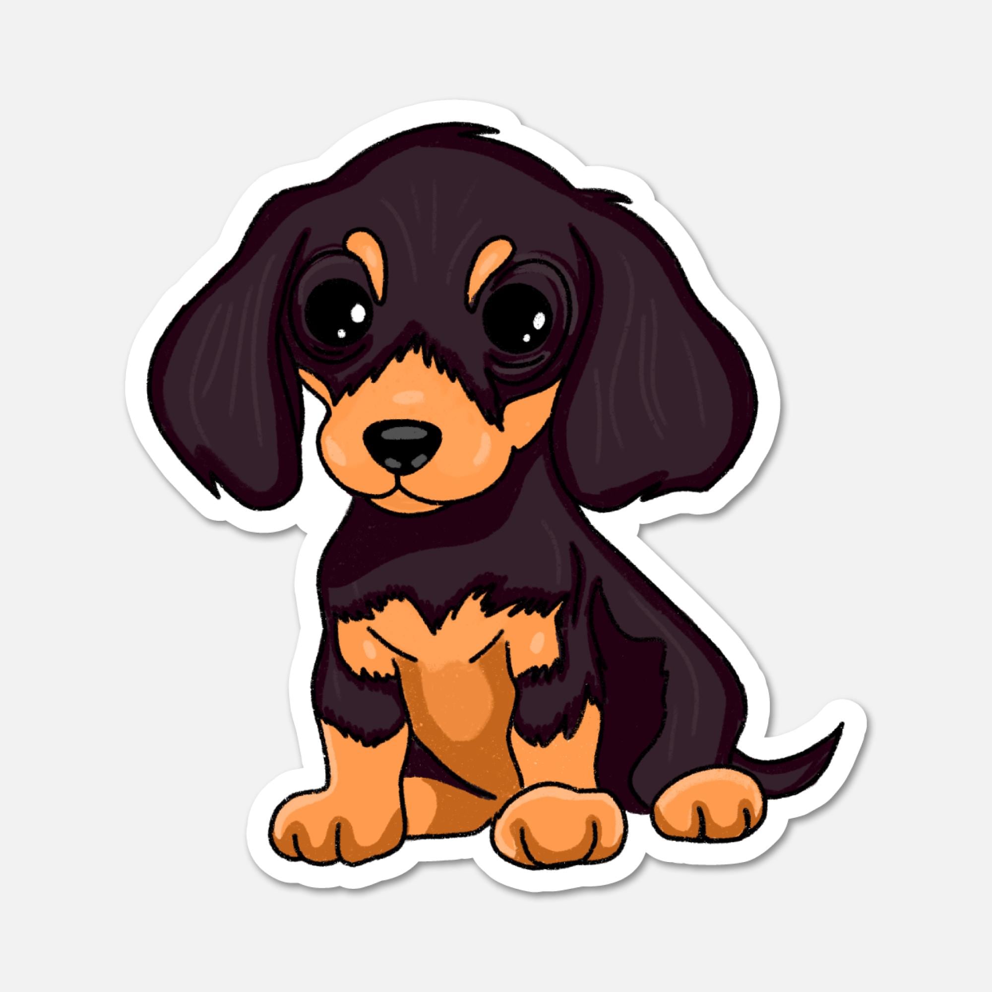 Otto, the Dachshund - Dog Sticker - Etsy