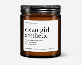 Cotton Blossom Scented Candle | Fresh Linen, Vegan Soy Wax