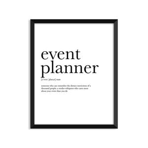 Event Planner Definition Wedding & Anniversary Greeting Card