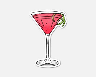 Cosmopolitan - Happy Hour Cocktail Sticker