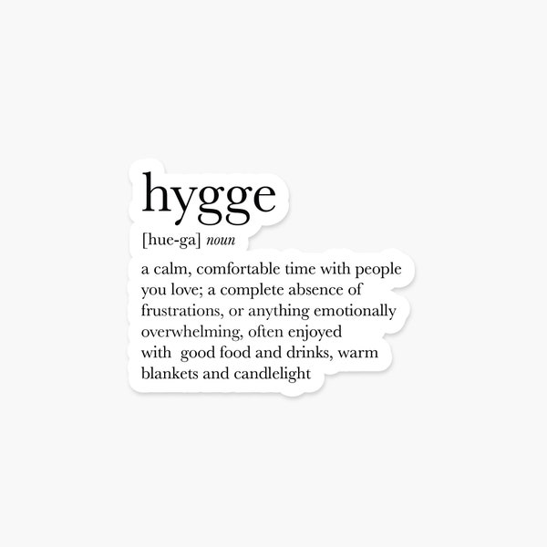 Hygge Definition Sticker