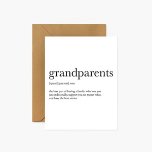 Grandparents Love & Friendship Greeting Card