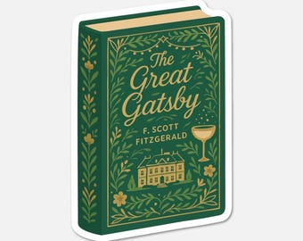 The Great Gatsby by F. Scott Fitzgerald - Book Sticker