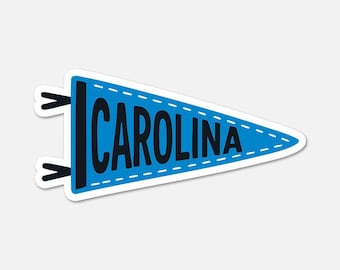 Carolina Football Pennant Sticker