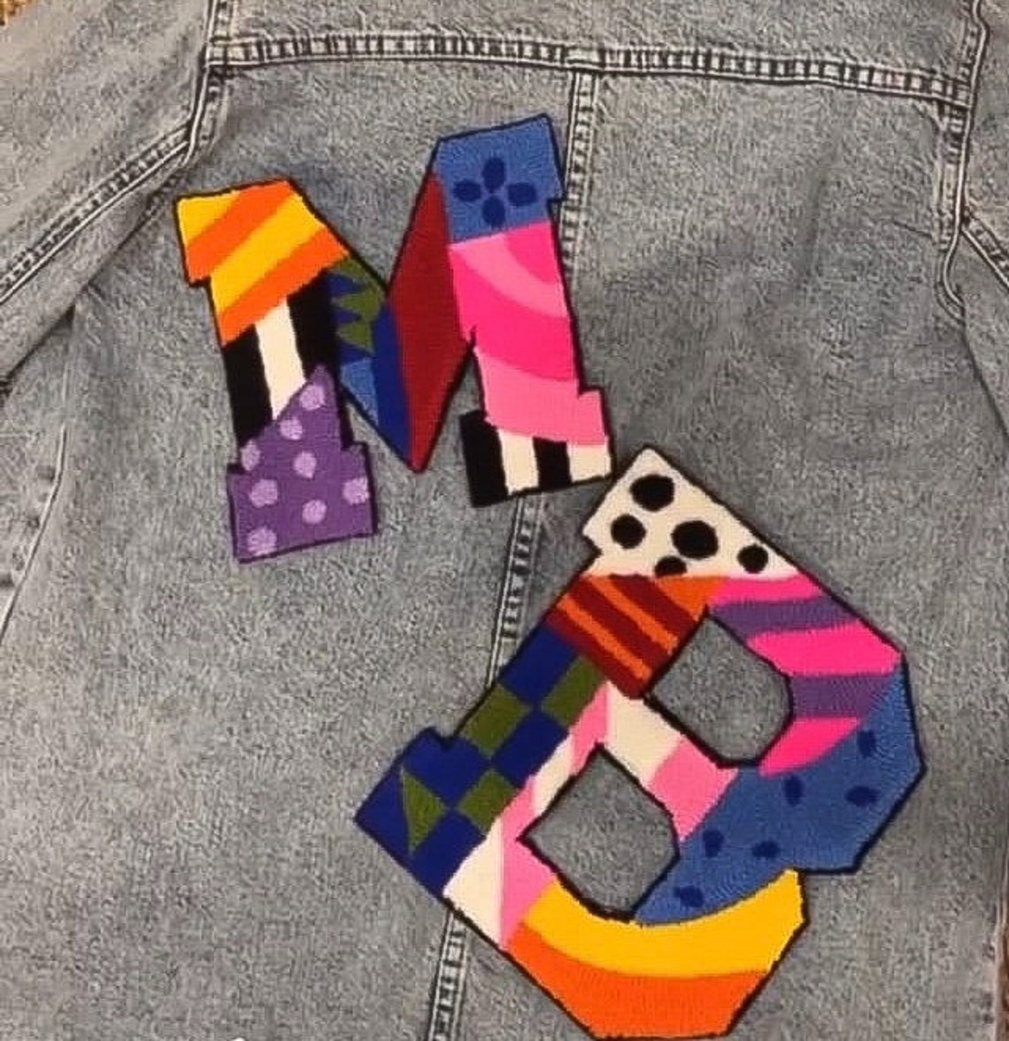 Custom Made Punch Needle Letter Etsy