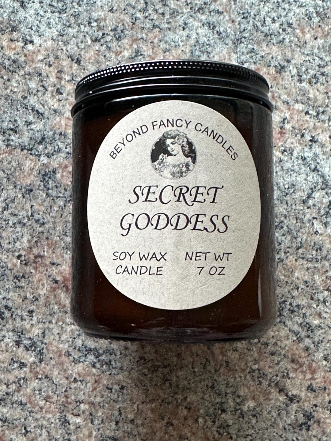 SECRET GODDESS I Soy Candle | 8 OZ Amber Jar Candle | Signature Candle ...
