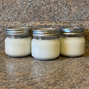 Natural Soy Candle | Choose Your Scent | Mason Jar Candle | Country Candle | Soy Candles | No Dye Candle | Soy Candle