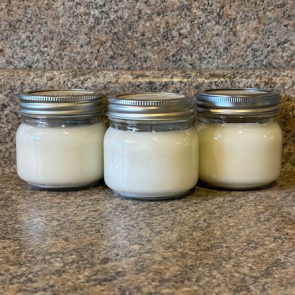 Soy Candle | Choose  A Scent | Mason Jar Candle |  Farmhouse Candle | 8 oz Candle | Seasonal Candle | Country Candle | Soy Candles