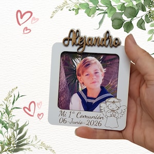 Communion Frame, Communion Gifts, Communion Gifts, Communion Souvenir, Photo Frame Magnet, Wooden Photo Frame, Economic gift