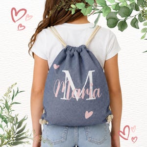 Personalisierter Turnbeutel mit Namen. Ideal für Kinder und Erwachsene. Personalisiertes Geschenk für Schule oder Sport.