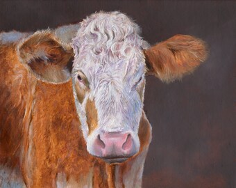 Cow. A4 Giclee art print