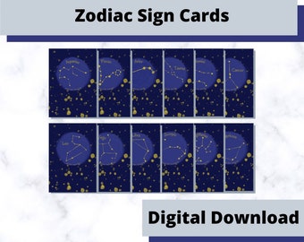 Zodiac Sign Cards
