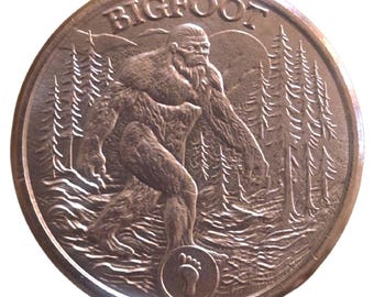 Bigfoot (Tales of Old) - 1oz. Pure Copper Bullion Round!!