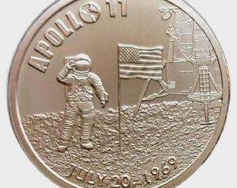 Apollo 11 Commemorative Coin Silver July 20, 1969 - Etsy