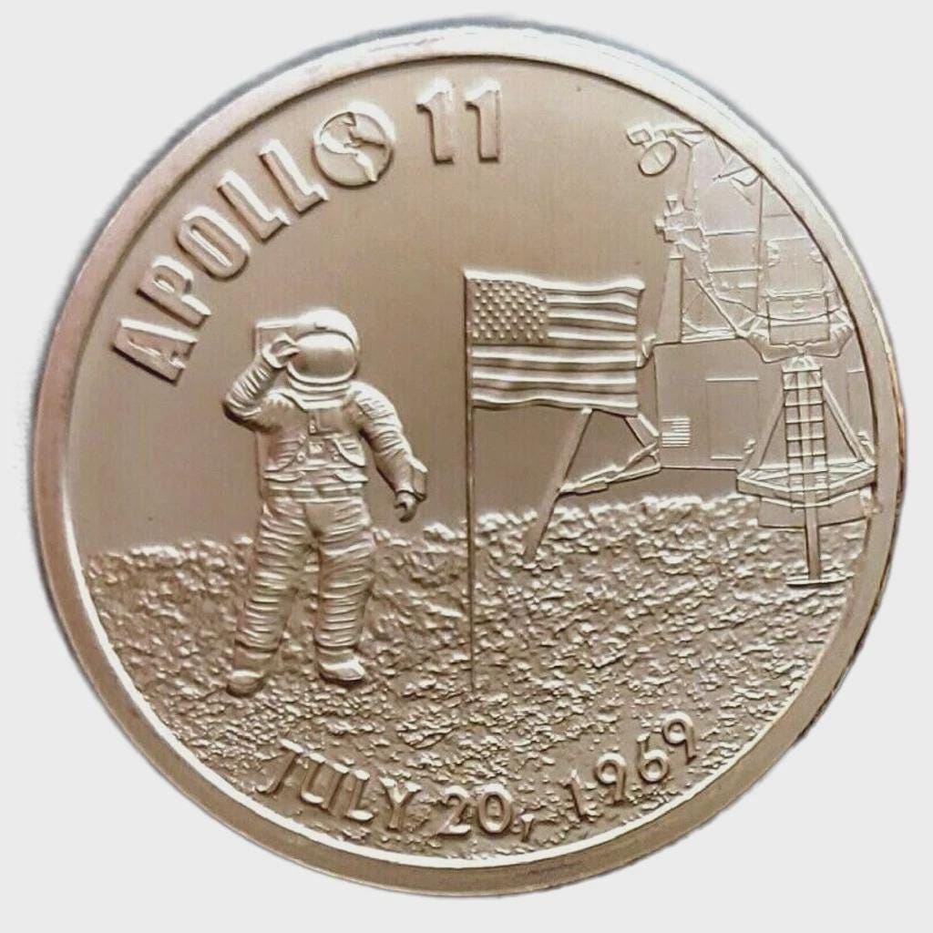 Apollo 11 - 50th Anniversary - 1oz. Pure Copper Bullion Round!! - Etsy