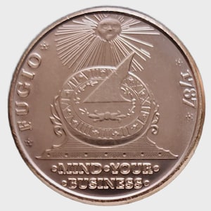Fugio Cent - Mind Your Business - 1 Unze. Reine Kupferbarren Rund !!