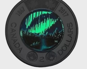 2017 Canada - Dance Of The Spirits - Coloured - BU UNC Uncirculated Toonie!!