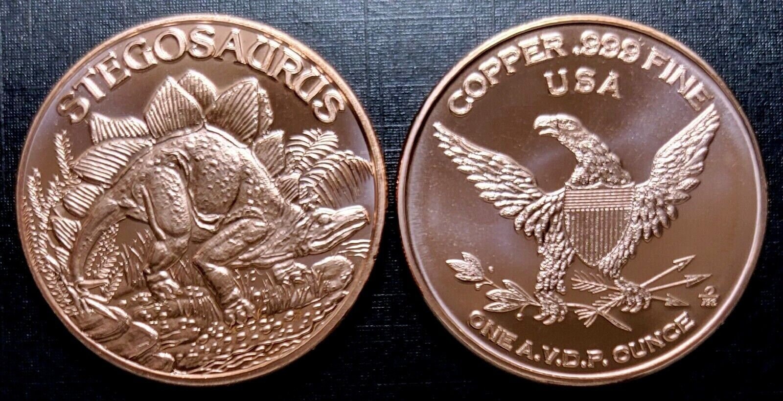 U.S.オープン関連　記念グッズ　6点セット！ Dinosaurs - 6 Coin Set - 6 X 1oz. Pure Copper Bullion Rounds