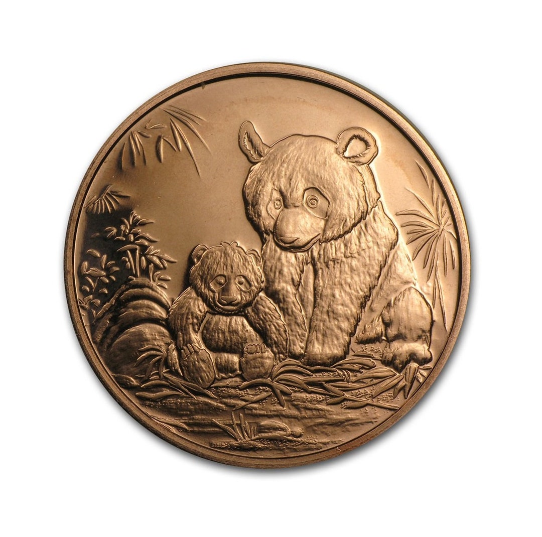 Pandas 1oz. Pure Copper Bullion Round!! - Etsy